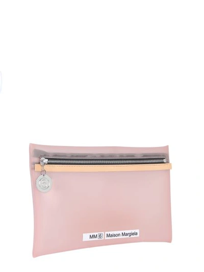 Shop Mm6 Maison Margiela Medium Pvc Pouch In Nude