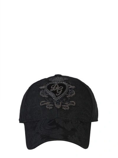 Shop Dolce & Gabbana Baseball Hat In Black