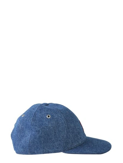 Shop Ami Alexandre Mattiussi De Coeur Patch Hat In Blue