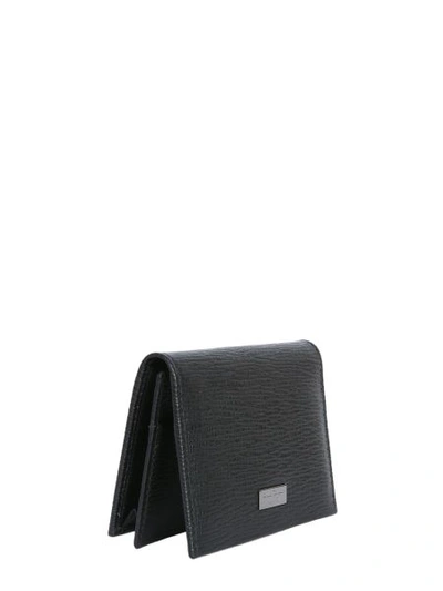 Shop Ferragamo Leather Coin Purse In Black