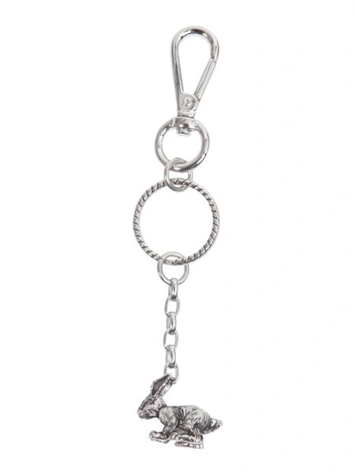 Shop Paul Smith Bunny Key Charm In Silver