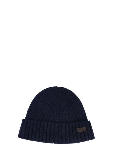 Shop Barbour Wool Hat In Blue