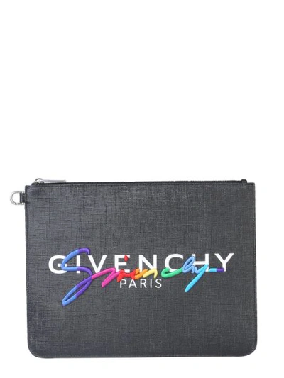 Shop Givenchy Large Pouch In Black