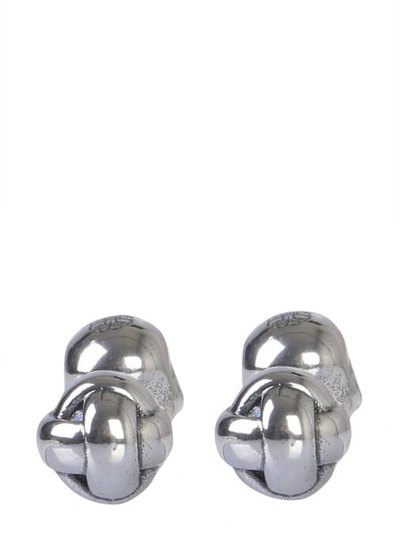 Shop Alexander Mcqueen Skull Cufflinks In Grey