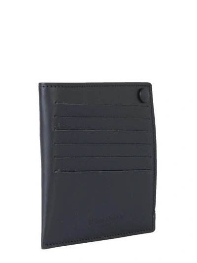 Shop Maison Margiela Leather Wallet In Black