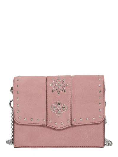 Shop Rebecca Minkoff Stargazing Small Flap Crossbody Bag In Pink