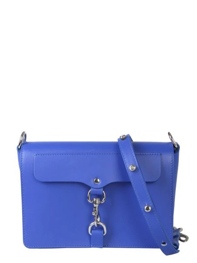 Shop Rebecca Minkoff Mab Flap Bag In Blue