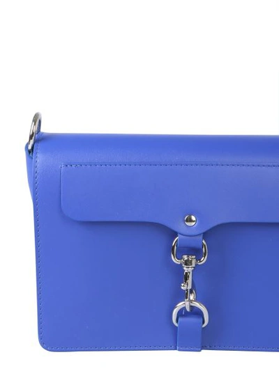 Shop Rebecca Minkoff Mab Flap Bag In Blue