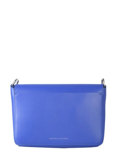 Shop Rebecca Minkoff Mab Flap Bag In Blue