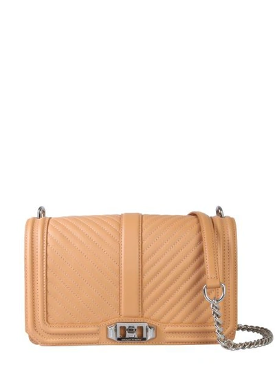 Shop Rebecca Minkoff Love Shoulder Bag In Brown