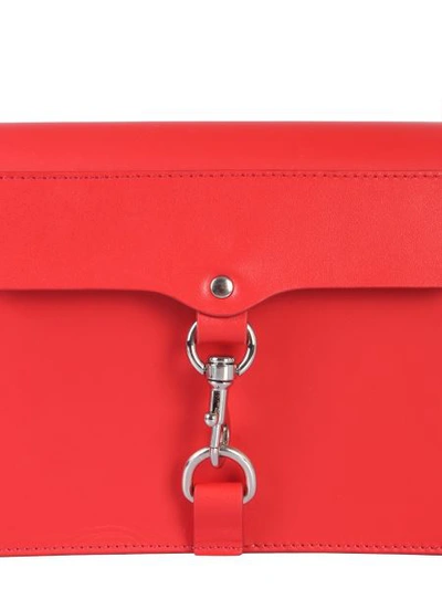 Shop Rebecca Minkoff Mab Flap Bag In Red
