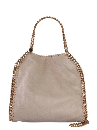 Shop Stella Mccartney Mini Falabella Bag In Beige