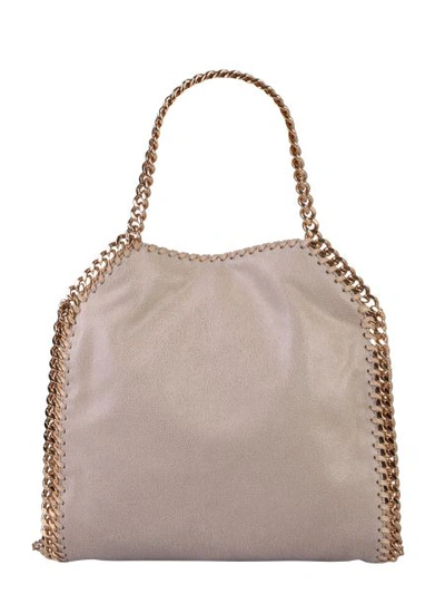 Shop Stella Mccartney Mini Falabella Bag In Beige