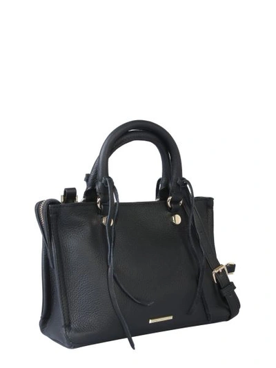 Shop Rebecca Minkoff Micro Regan Bag In Black