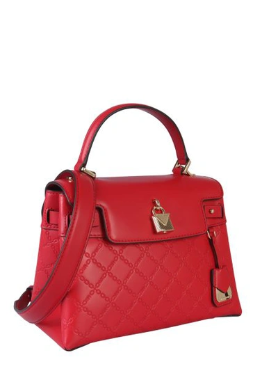 Shop Michael Michael Kors Medium Gramercy Bag In Red