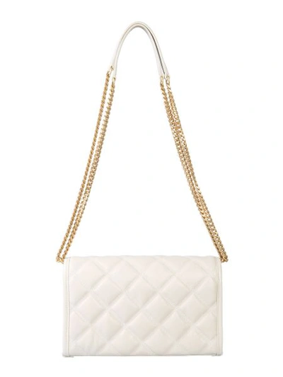 Shop Saint Laurent Becky Chain Bag In White