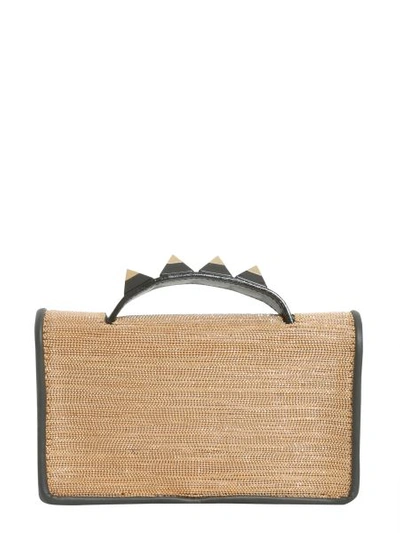 Shop Salar Mini "zoe Disco" Bag In Gold