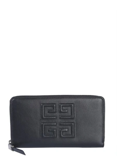 Shop Givenchy 4g Long Wallet In Black