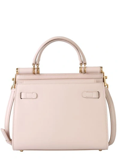 Shop Dolce & Gabbana Small Sicily 58 Bag In Powder