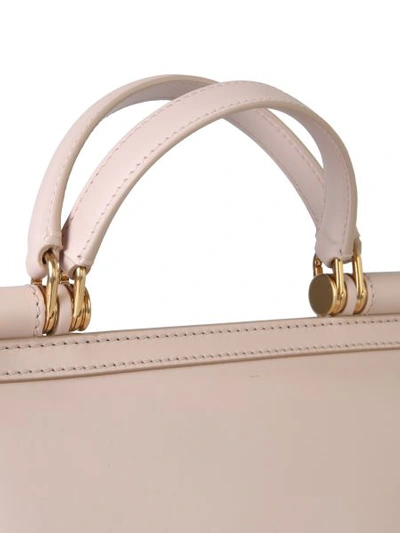 Shop Dolce & Gabbana Small Sicily 58 Bag In Powder