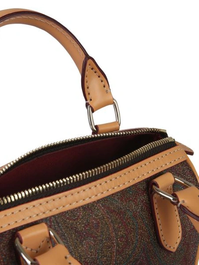 Shop Etro Small Paisley Shoulder Bag In Multicolour