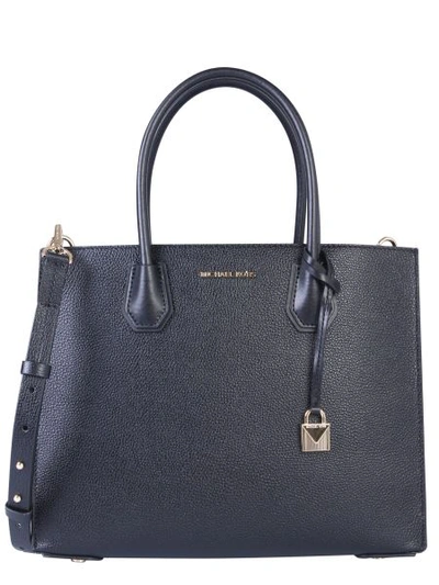 Shop Michael Michael Kors Medium Mercer Bag In Black