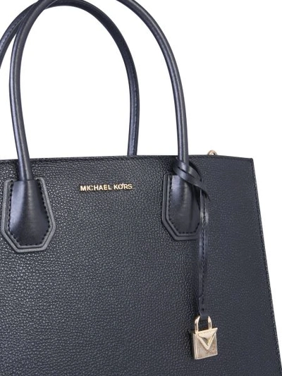 Shop Michael Michael Kors Medium Mercer Bag In Black