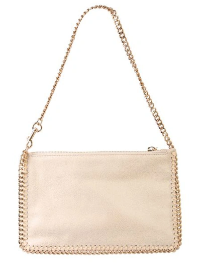 Shop Stella Mccartney Falabella Pouch In Beige