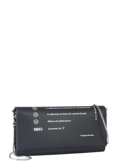 Shop Mm6 Maison Margiela Mini Bag With Shoulder Strap In Black
