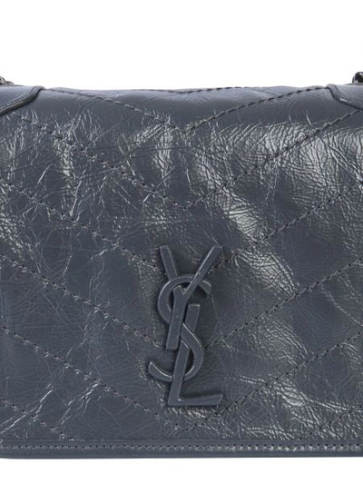 Shop Saint Laurent Niki Bag In Charcoal