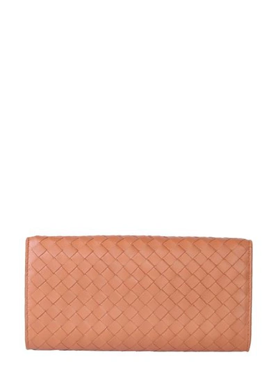 Shop Bottega Veneta Continental Wallet In Brown