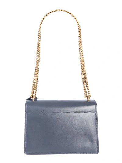 Shop Saint Laurent Medium Sunset Shoulder Bag In Charcoal