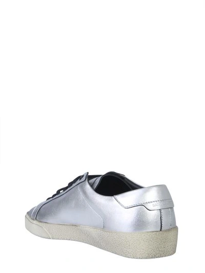 Shop Saint Laurent Classic Court Sneaker In Silver