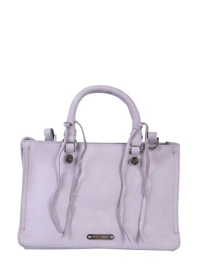 Shop Rebecca Minkoff Regan Satchel Bag In Purple