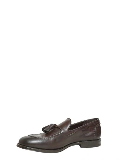 Shop Henderson Loafers With Tassels In Dark Brown