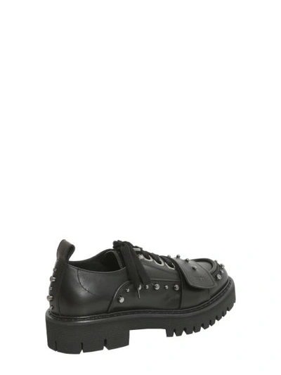 Shop N°21 Leather Lace-up Shoes In Black