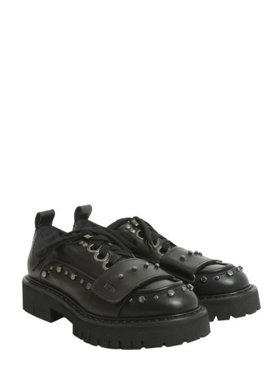 Shop N°21 Leather Lace-up Shoes In Black