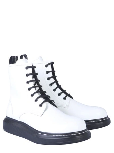 Shop Alexander Mcqueen Big Sole Boot In White