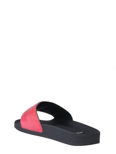 Shop Marcelo Burlon County Of Milan Slide Sandals In Multicolour