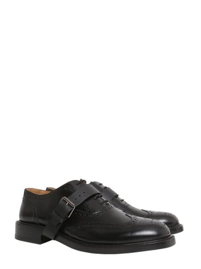 Shop Valentino Oxford Lace-up Shoes In Black