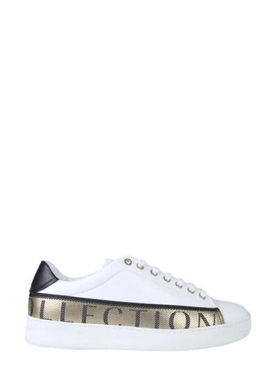 Shop Versace Sneakers With Logo In White