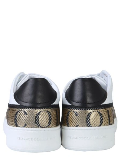 Shop Versace Sneakers With Logo In White