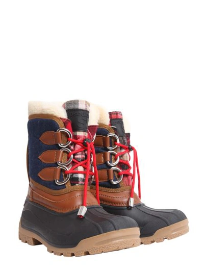 Shop Dsquared2 Snow Boots In Blue