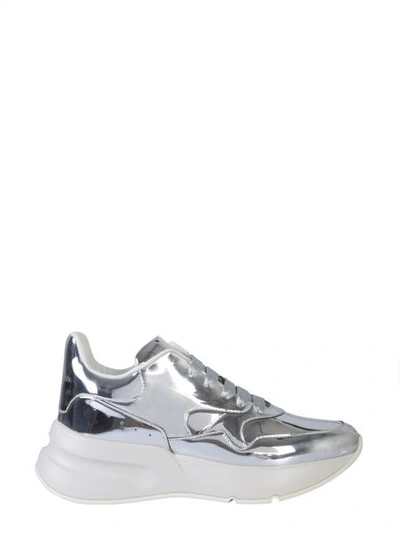 Shop Alexander Mcqueen Oversize Runner Sneakers In Grey