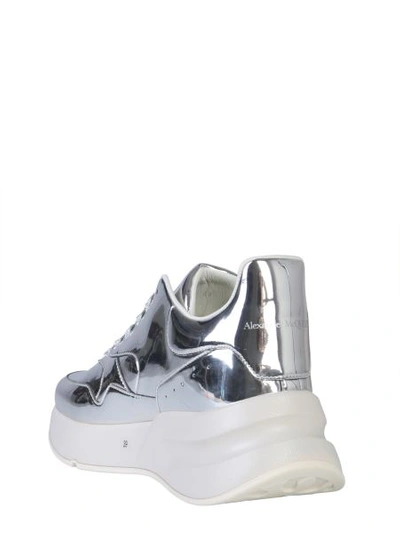 Shop Alexander Mcqueen Oversize Runner Sneakers In Grey