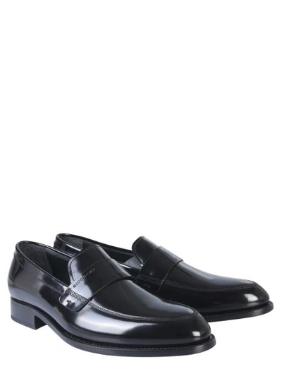 Shop Givenchy Leather Moccasin In Black