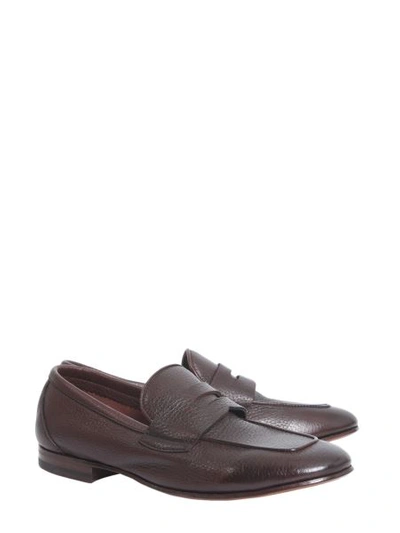Shop Henderson Soft Leather Loafers In Brown