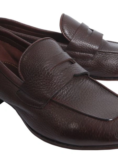 Shop Henderson Soft Leather Loafers In Brown
