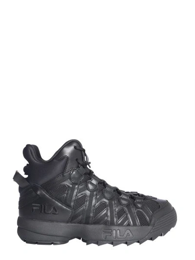 Shop Fila D-stack Cage Crossover Sneakers In Black