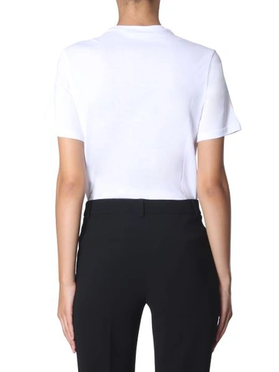 Shop Versace Round Neck T-shirt In White
